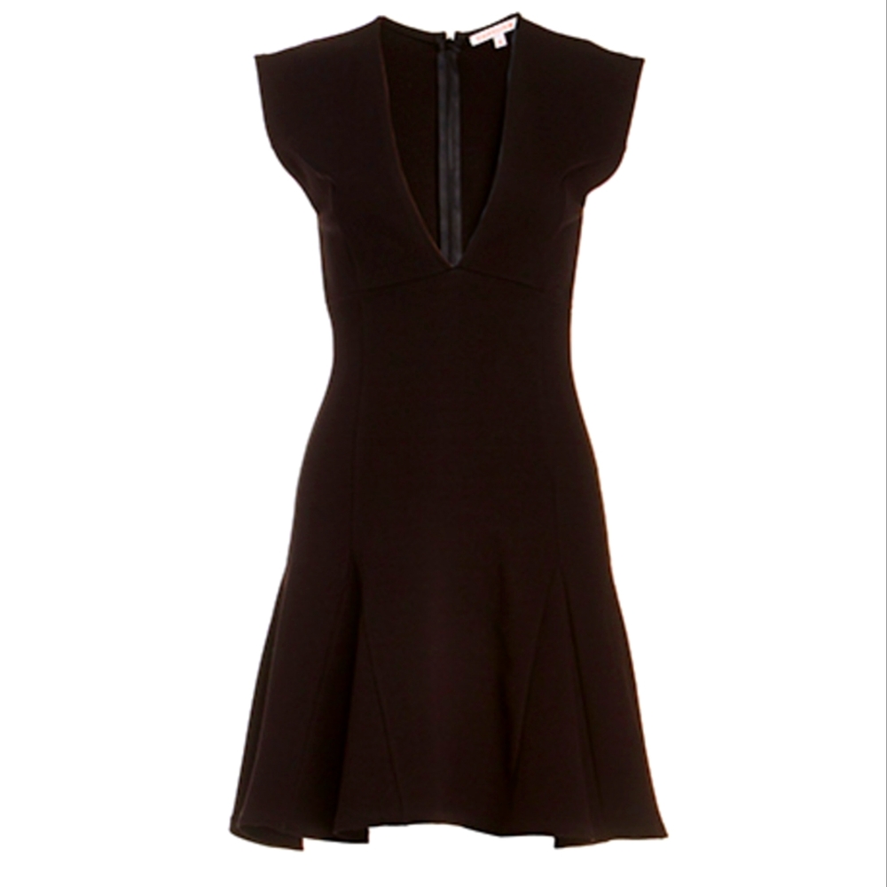 HUDGEN FIT AND FLARE DRESS - BLACK